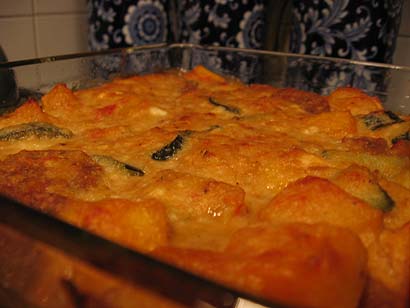 Pumpkin Feta Casserole