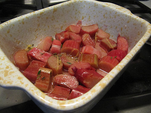 Roasted Rhubarb