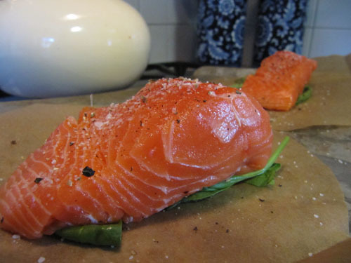 Salmon en Papillote