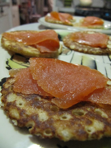 Buckwheat Blini with Smoked Salmon