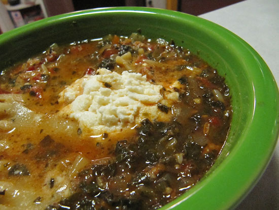 Spinach Lasagna Soup