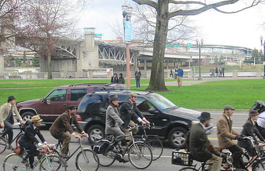 tweed bike riders