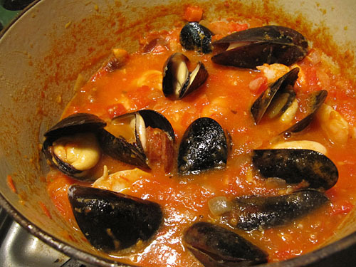 Mussels & Chorizo