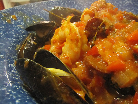 Mussels & Chorizo