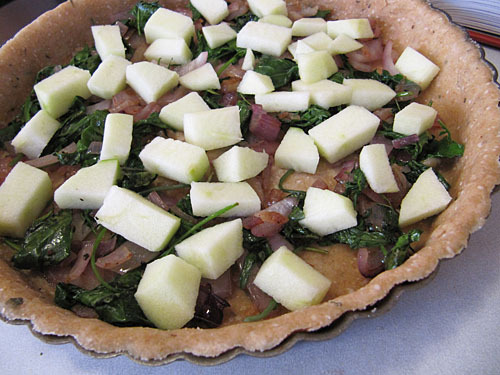 Apple Feta Quiche