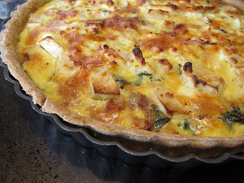 Apple Feta Quiche