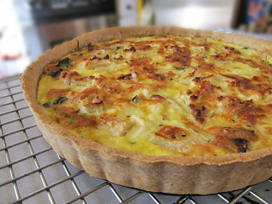 Apple Feta Quiche