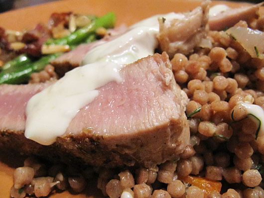 Fennel-crusted tuna