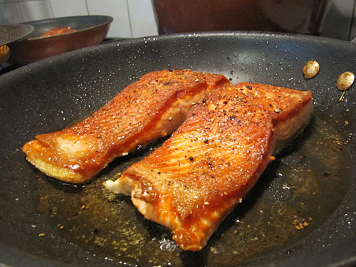 Sockeye Salmon with Agrodolce Sauce