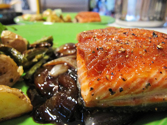 Sockeye Salmon with Agrodolce Sauce