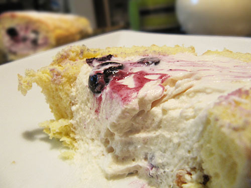 Blueberry Marscapone Roulade