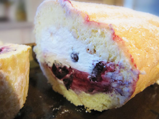 Blueberry Marscapone Roulade