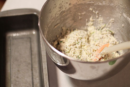 Batter for Lemon Chia Seed Zucchini Bread