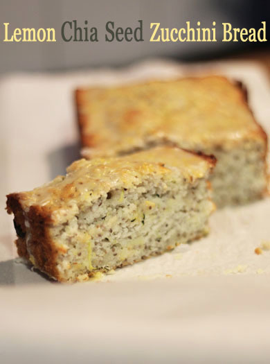 Lemon Chia Seed Zucchini Bread