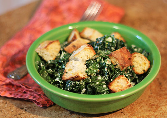 Kale Caesar Salad