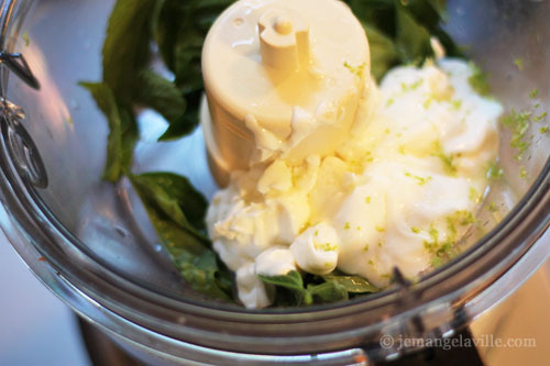 Coho Salmon with Basil Cream