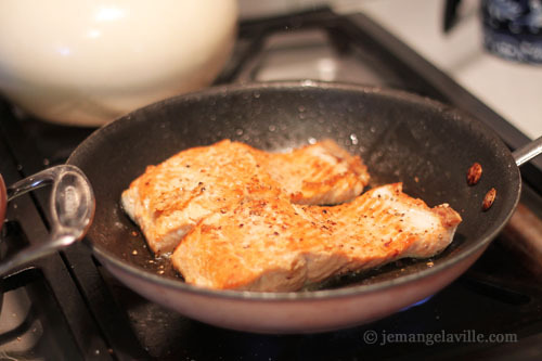 Coho Salmon with Basil Cream