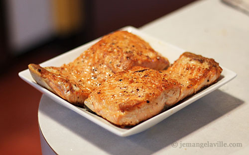 Coho Salmon with Basil Cream