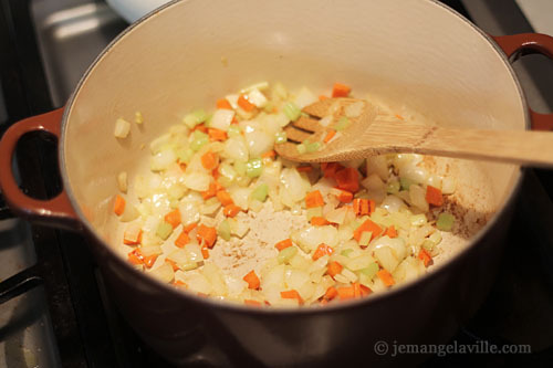 Coho Salmon and Corn Chowder