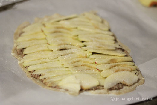 Crispy Crackly Apple Almond Tart