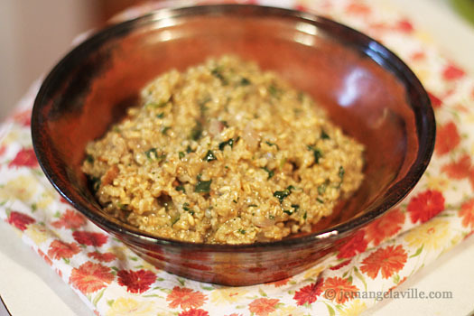 Whole Grain Breakfast: Savory Steel Cut Oats