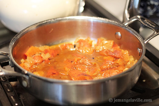 Roast Halibut in Red Bell Pepper Broth