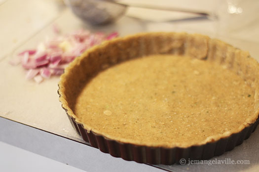 Whole Wheat Olive Oil Crust for Smoked Salmon Quiche