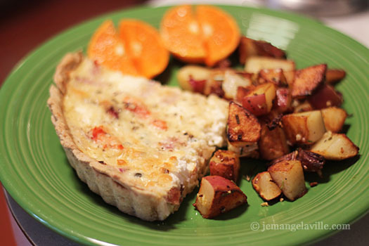 Smoked Salmon Quiche for brunch