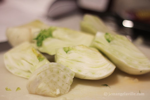 Caramelized Fennel & Pear Hash with Almonds and Parmesan