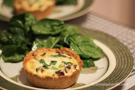 French Fridays with Dorie Mushroom and Shallot Quiche