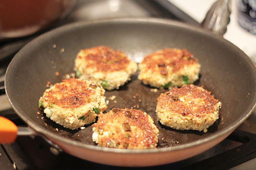 Salmon Cakes with Spicy Avocado Sauce