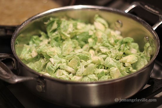 Brussels Sprouts with Pear and Hazelnuts