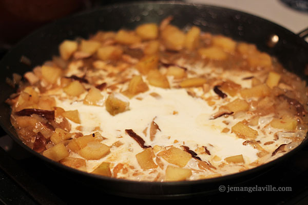 Chicken, Apples and Cream a la Normande