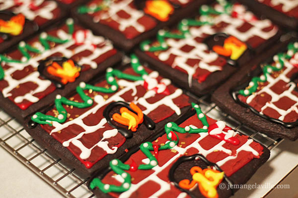 Chocolate Fireplace Cookies