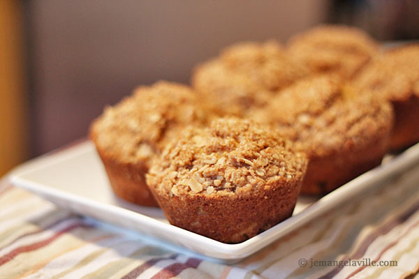 Butternut Squash Muffins with Oat Streusel Topping