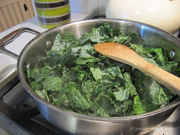 Savory Oat Groats with Kale, Feta and Shrimp