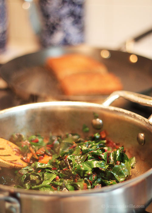 Teff Polenta with Sauteed Chard