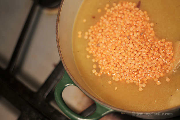 French Fridays with Dorie: Orange Scented Lentil Soup