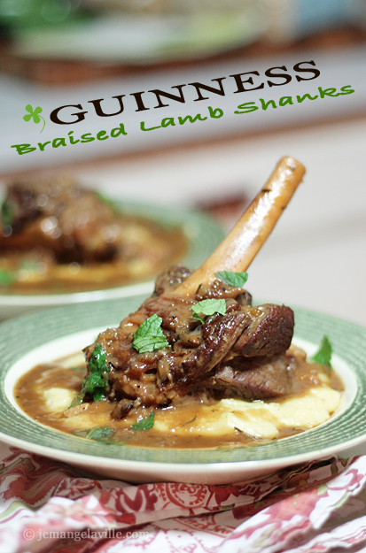 Guinness Braised Lamb Shanks for St. Patrick's Day