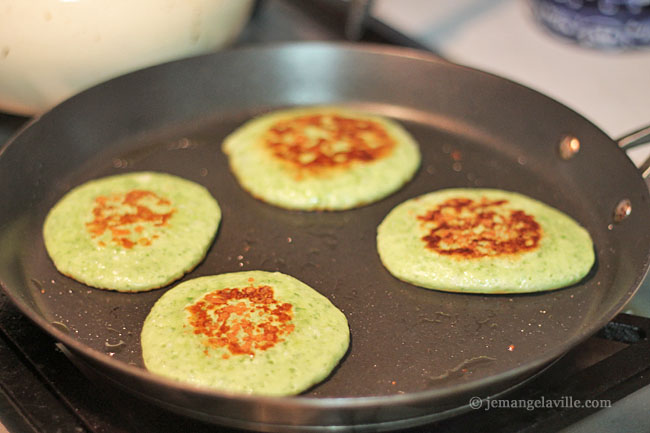 FFwD: Swiss Chard Pancakes but really Arugula Pancakes