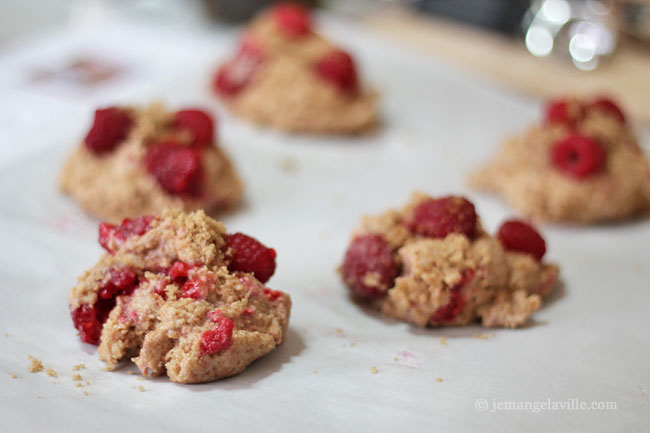 Raspberry Spelt Scones