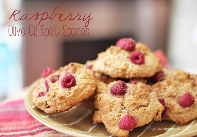 Raspberry Spelt Scones