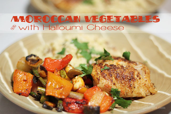 Moroccan Vegetables with Halloumi Cheese