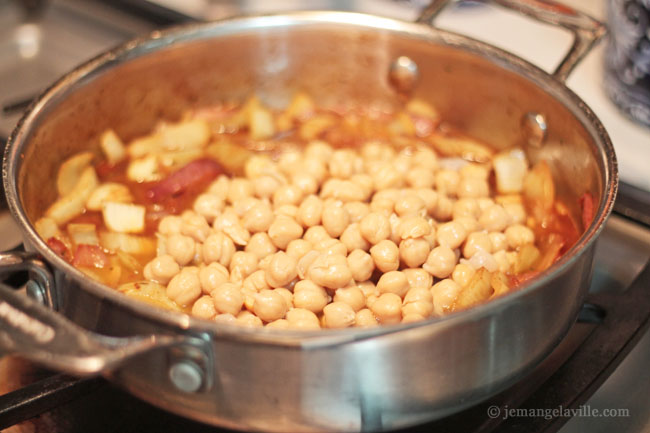 Roasted Shrimp, Fennel, & Garbanzo Beans with Parmesan-Spelt Breadcrumbs