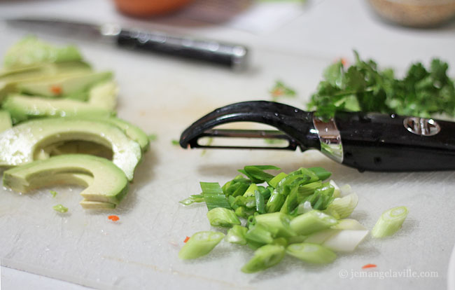 Sorghum Sushi Salad with Seared Tuna and Avocado