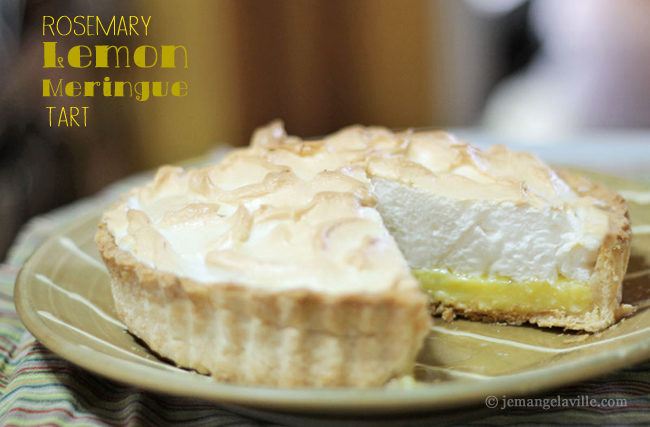 Rosemary Lemon Meringue Tart