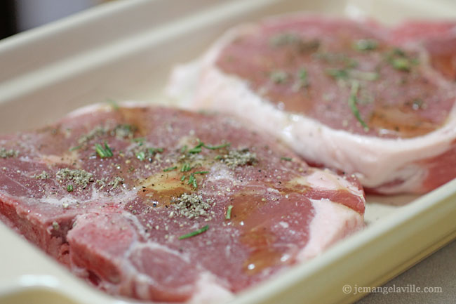 Pork Chops with Rosemary Butter, plus Delicate Squash with Maple & Dijon