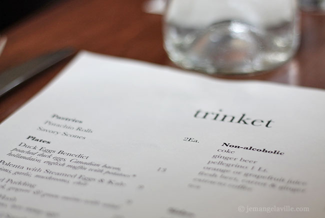 Trinket Restaurant for brunch, Portland, OR