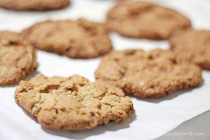 Bacon Oatmeal Raisin Rosemary Cookies