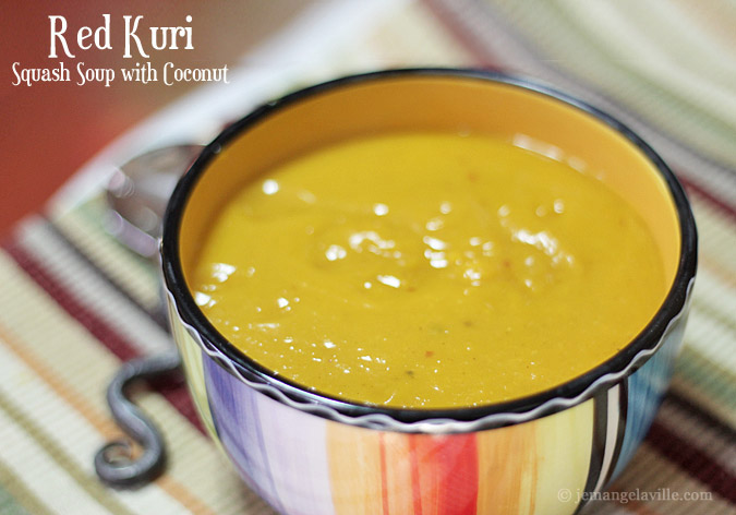 Roasted Red Kuri Squash Soup with Coconut